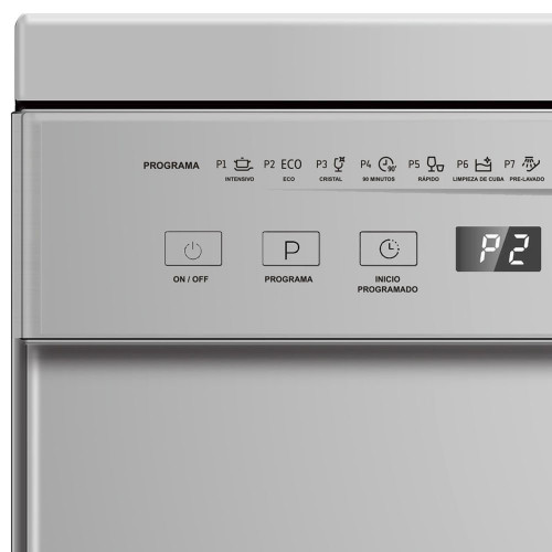 LAVAVAJILLAS 60 CM INFINITON DIW-60.6S E 12 CUBIERTOS SILVER