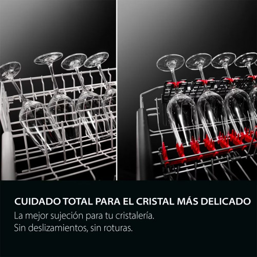 Lavavajillas AEG 14 servicios, Bandeja Cubiertos MaxiFlex, 60 cm - FFB74917ZM Inox