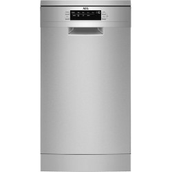 LAVAVAJILLAS  AEG 45 CM INOX 10 CUBIERTOS  CLASE D 3ª BANDEJA  INVERTER
