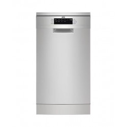 Lavavajillas AEG 9 servicios, 45 cm - FFB62427ZM Inox antihuellas