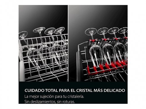 Lavavajillas - AEG FFB76717PM, 14 servicios, 9 programas, 60 cm, Tercera bandeja, programa ExtraHygiene, Inox