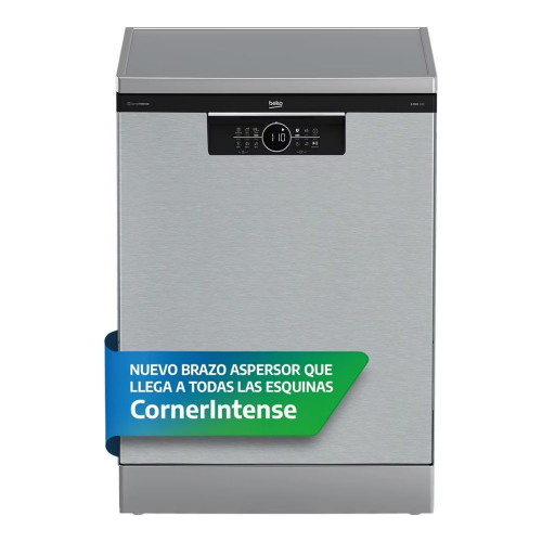 Lavavajillas Beko 14 servicios, 60 cm - BDFN26440XC Inox