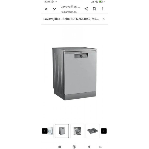Lavavajillas Beko BDFN26640XC