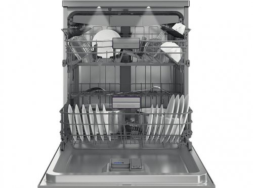 Lavavajillas - Beko BDFN36650XC, 16 Servicios, 11 Programas, 60 cm, Tercera bandeja, CornerIntense, DeepWash, Inox