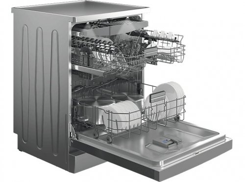 Lavavajillas - Beko BDFN36650XC, 16 Servicios, 11 Programas, 60 cm, Tercera bandeja, CornerIntense, DeepWash, Inox