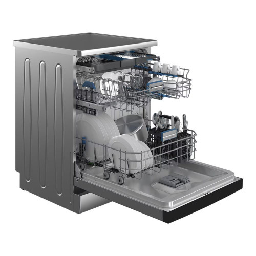 Lavavajillas Beko Power Intense, 15 servicios, 60 cm, 3ª Bandeja Flexi - BDFN36560XWP Inox