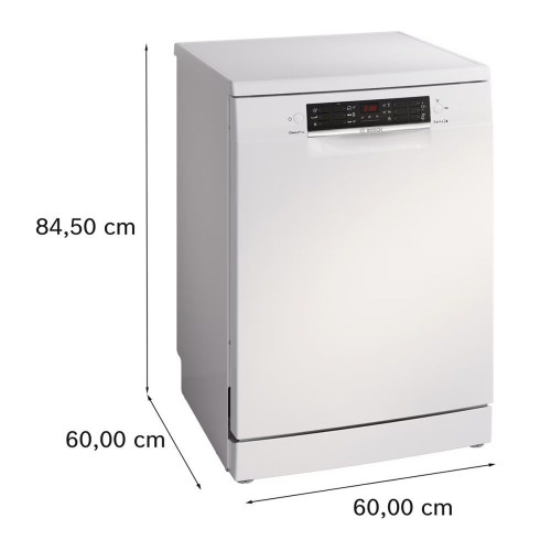Lavavajillas Bosch 13 servicios, Bandeja para cubiertos, 60 cm - SMS46KW02E Blanco