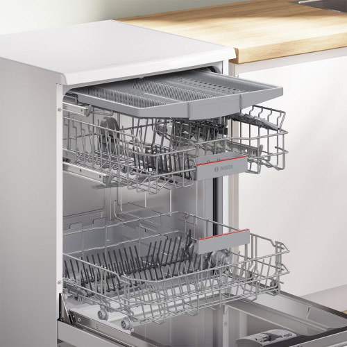 Lavavajillas Bosch 13 servicios, Bandeja para cubiertos, 60 cm - SMS46KW02E Blanco