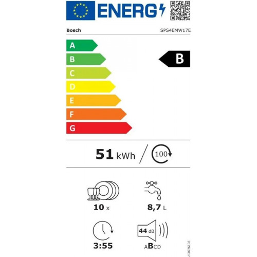 Lavavajillas Bosch sps4emw17e