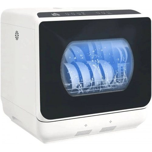 Lavavajillas de Encimera con 5+1 Programas Pantalla led Homcom