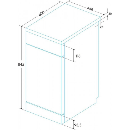 Lavavajillas Edesa EDW-4610 WH