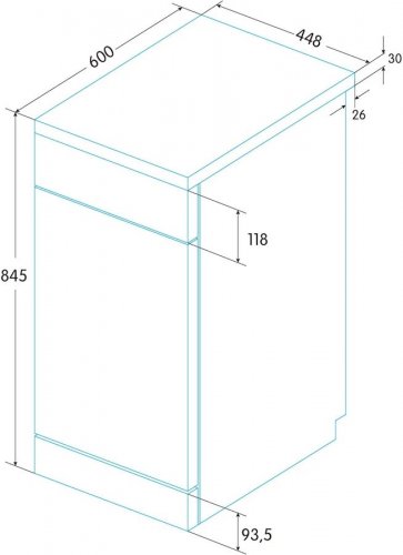 Lavavajillas Edesa EDW-4610 X