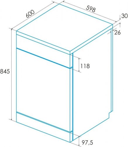 Lavavajillas Edesa EDW-6230 WH /A