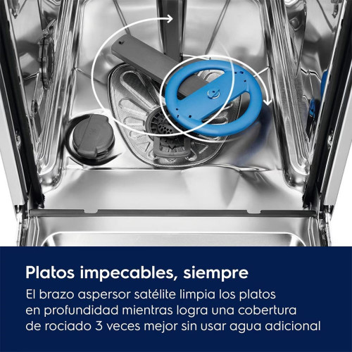 Lavavajillas Electrolux 13 servicios, 60 cm - ESS47420SW Blanco