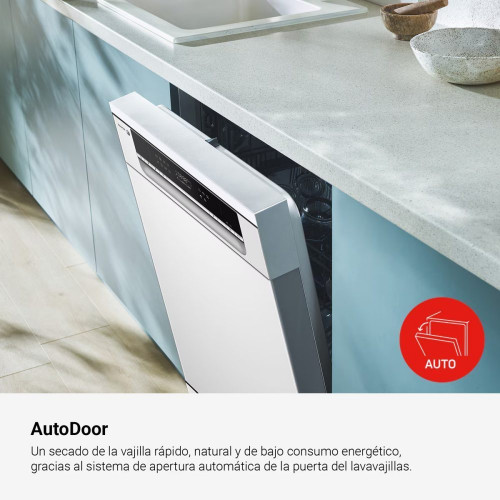 Lavavajillas Fagor 10 servicios, 45 cm, Autodoor - 4LVF-423ADX Silver