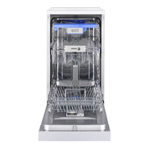 Lavavajillas Fagor 10 servicios, Bandeja para cubiertos, 45 cm - 4LVF-435AD Blanco