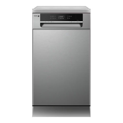 Lavavajillas Fagor 10 servicios, Bandeja para cubiertos, 45 cm - 4LVF-435ADX Inox
