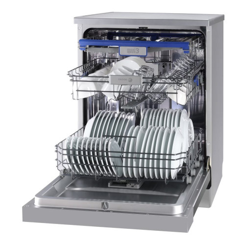 Lavavajillas Fagor 14 servicios, Bandeja para cubiertos, 60 cm - 4LVF-635ADX Inox
