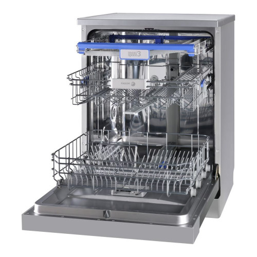 Lavavajillas Fagor 14 servicios, Bandeja para cubiertos, 60 cm - 4LVF-635ADX Inox