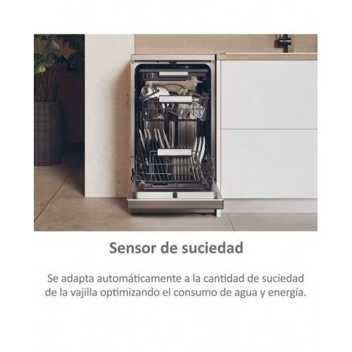 Lavavajillas Haier 11 Servicios, Wi-Fi, Tercera bandeja, 45 cm - XF1C3TB1FX Inox