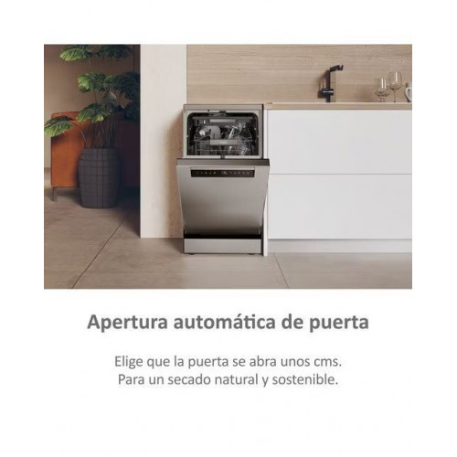 Lavavajillas Haier 11 Servicios, Wi-Fi, Tercera bandeja, 45 cm - XF1C3TB1FX Inox