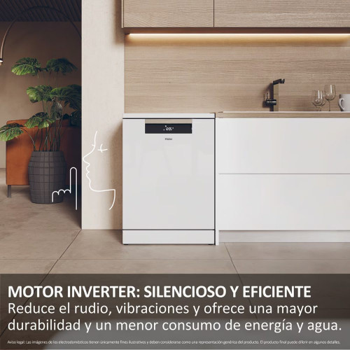 Lavavajillas Haier 16 servicios, 60 cm - XF 6C2M1PW Blanco
