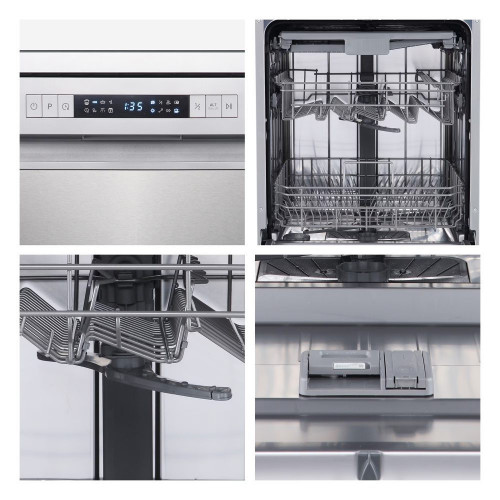 Lavavajillas Hisense 14 servicios, 7 programas, 60 cm - HS623D10X Inox