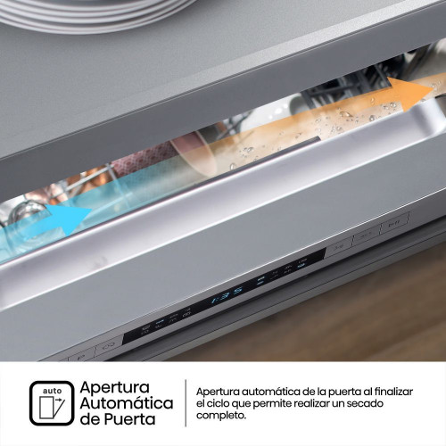 Lavavajillas Hisense 14 servicios, 7 programas, 60 cm - HS623D10X Inox