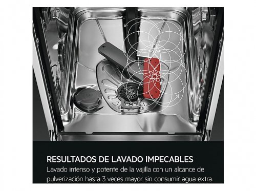 Lavavajillas integrable - AEG FSE76727P, 14 servicios, 7 programas, 60 cm, GlassCare, Tercera Bandeja, Sin panelar