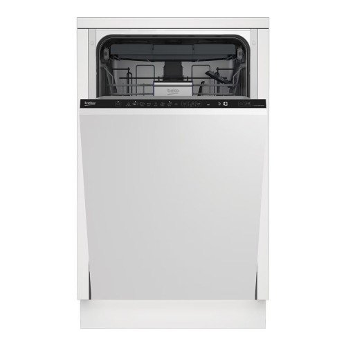 Lavavajillas integrable Beko 11 servicios, 45 cm, Autodosificación - BDIS38040A Blanco