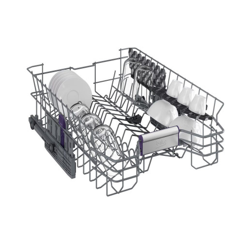 Lavavajillas integrable Beko 11 servicios, 45 cm, Autodosificación - BDIS38040A Blanco