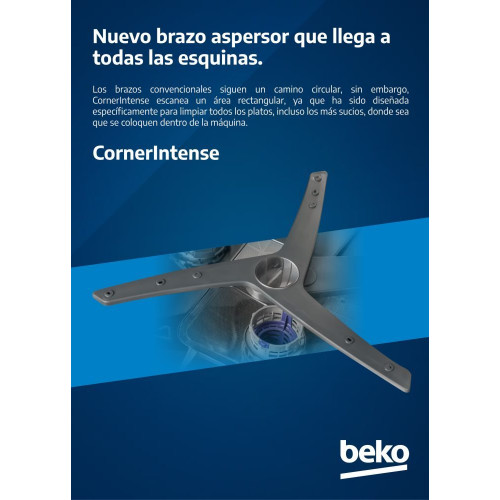 Lavavajillas integrable Beko 16 servicios, 60 cm, Bandeja Cubiertos - BDIN38650C
