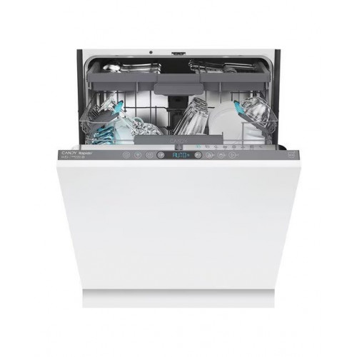 Lavavajillas integrable Candy 15 servicios, Bandeja para cubiertos, 60 cm, Rapidò- CI 5C6F1A Blanco