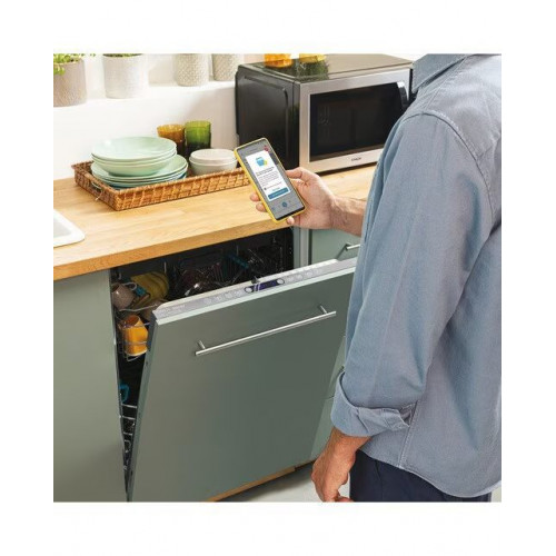 Lavavajillas integrable Candy 15 servicios, Bandeja para cubiertos, 60 cm, Rapidò- CI 5C6F1A Blanco