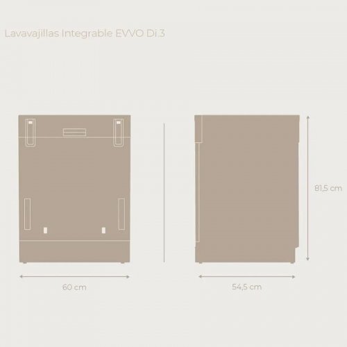 Lavavajillas Integrable Evvo Di.3 60 cm
