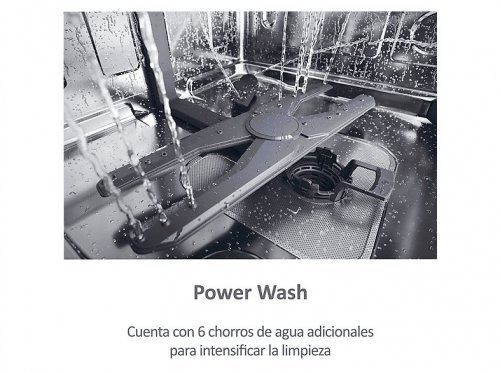 Lavavajillas integrable - Haier I-Pro Shine Series 6 XS 4A4M3PB, 14 servicios, 10 programas, 60 cm, Wi-Fi + Bluetooth, Sin panelar