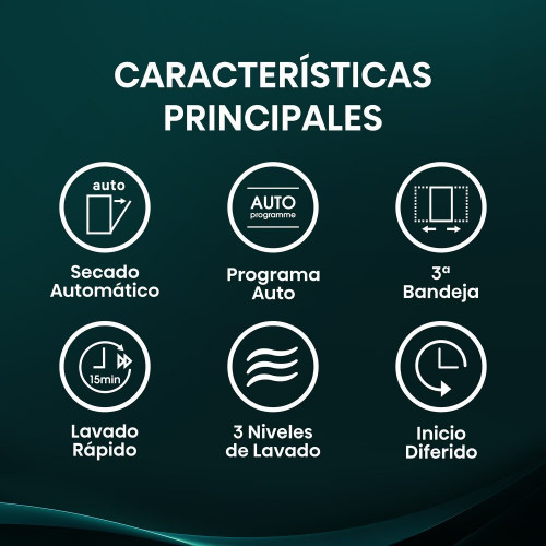 Lavavajillas integrable Hisense 16 servicios, Bandeja para cubiertos, 60 cm - HV16D5