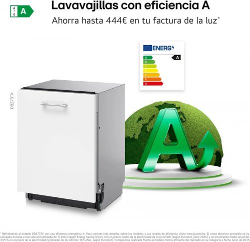 Lavavajillas Integrable LG DB273TX