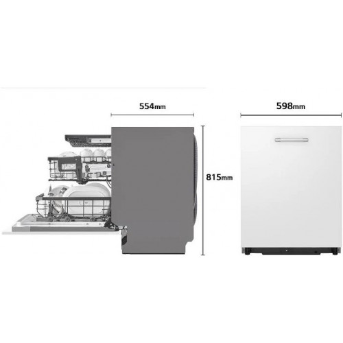 Lavavajillas Integrable LG DB365TXS