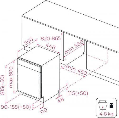 Lavavajillas Integrable Teka DFI 44850
