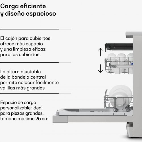 Lavavajillas Klarstein Verosteel Acero Inoxidable