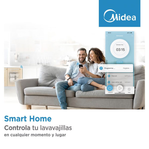 Lavavajillas Midea 10 servicios , 45 cm - MDWEF1034CSS-WG-EU Inox