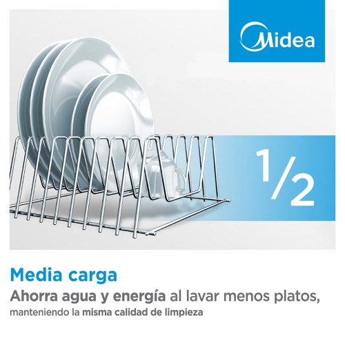 Lavavajillas Midea 10 servicios , 45 cm - MDWEF1034CSS-WG-EU Inox