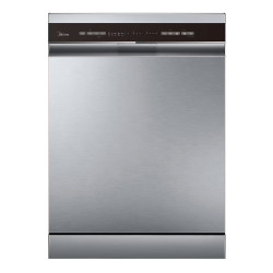 Lavavajillas Midea 14 servicios, Bandeja para cubiertos, 60 cm - MDWPF1433CSS-W-EU Inox