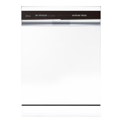 Lavavajillas Midea 14 servicios, Media bandeja para cubiertos, 60 cm - MDWPF1433CW-W-EU Blanco
