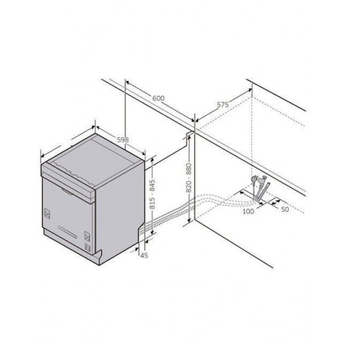 Lavavajillas Samsung 14 servicios, Bandeja Cubiertos, 60 cm - DW60A6092FS/ET Acero Inox