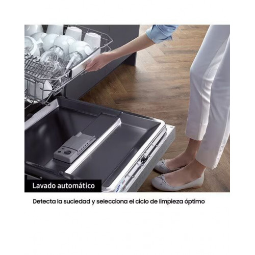 Lavavajillas Samsung 14 servicios, Bandeja Cubiertos, 60 cm - DW60A6092FW/EF Blanco