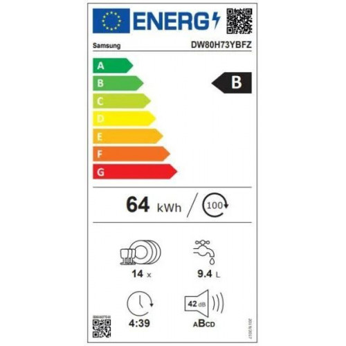 Lavavajillas Samsung dw80h73ybfzu1 – Libre Instalación