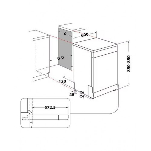 Lavavajillas Whirlpool 14 servicios, 60 cm - WFC 3C34 Blanco