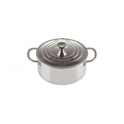 Le Creuset Cacerola con tapa de Acero Inoxidable Signature